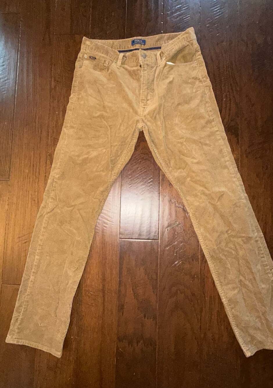 Polo Ralph Lauren Tan Corduroy Pants, Size 32/32, Fits like 32/30